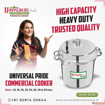 Aluminium Pressure Cooker - Outer Lid Handi Model