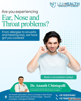 Dr. Ananth ensures the best outcomes for patients seeking ENT