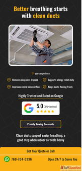 Oceanside Air Duct Cleaning - Dryer Vent HVAC Cleaning Experts