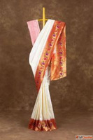 Elegant White Saree For Wedding Mavuris