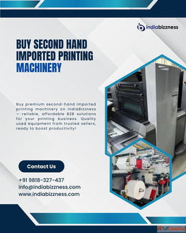 Buy Second Hand Imported Printing Machinery - IndiaBizzness B2B Portal