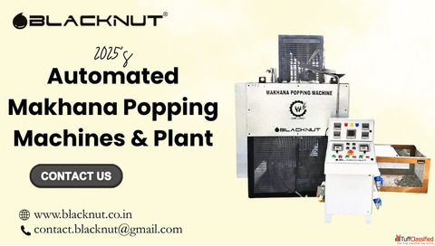 Makhana Popping Plant for Small Large Units Blacknut