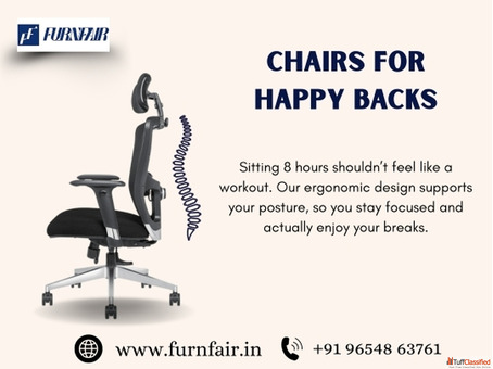 Office Chairs In Noida for Happy Backs Furnfair