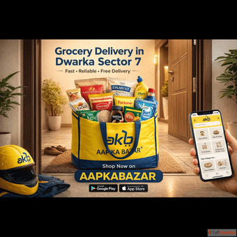 Free Grocery Delivery in Dwarka Sector 7 - Aapkabazar App