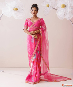 Buy Stylish Net Sarees - Lightweight Designer Style at Great Deals