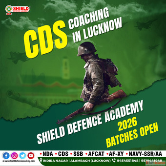 CDS Coaching in Lucknow - Shield Defence Academy 2026 Batches Open