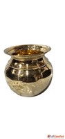 Pure Brass Kalash Traditional Religious Pooja Vessel