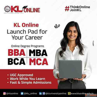 Begin Your Success Journey with KL University Online BBA BCA MBA MCA