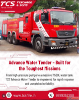 Advance Water Tender Manufacturer in India TCS Fire