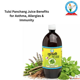 Tulsi Panchang Juice Benefits for Asthma Allergies Immunity