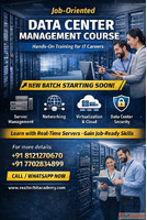 New Batch Starting Soon - Data Center Management Course Real...