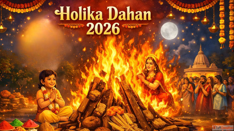 Holika Dahan in Hindi - हलक दहन कयह