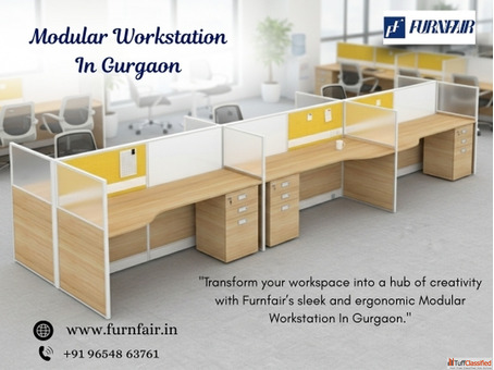 Modern Modular Workstation In Gurgaon by Furnfair