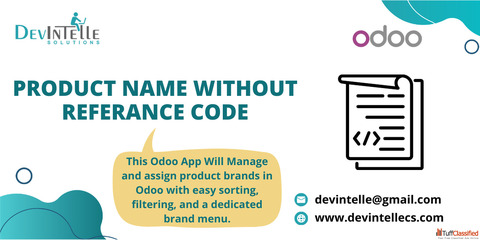 Product Name without Referance Code in Odoo