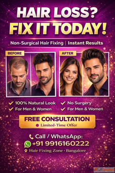 Bangalore's hair fixing experts Hair Fixing Zone