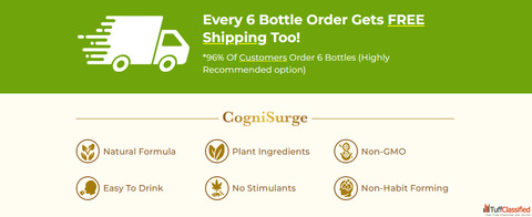 CogniSurge Now - Advanced Brain Support Formula for Memory Focus Mental Clarity