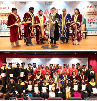 AAFT Celebrates Convocation of 126th Batch of Students at Marwah Studios