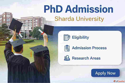 PhD Admission at Sharda University - Eligibility Process Research Areas