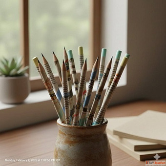 Paper Pencils - Eco-Friendly Recyclable Pencils for Everyday Writing