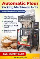 Automatic Flour Packing Machine in India - Munky Packaging M...