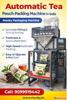 Automatic Tea Pouch Packing Machine in India - Munky Packagi...