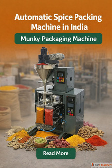 Automatic Spice Packing Machine in India - Munky Packaging Machine