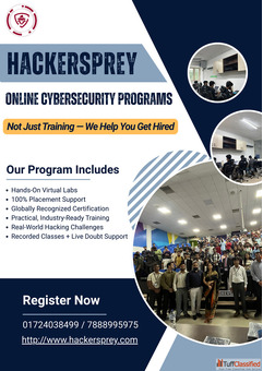 Join Hackersprey Cybersecurity Course Online With Placement Support