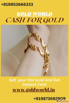 If you want instant cash for your old gold than sell your gold to the GOLDWORLD.
