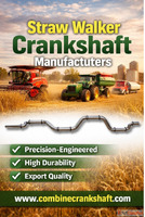 Top Straw Walker Crankshft for Comine Harvester