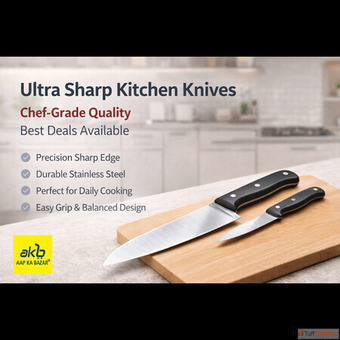 Durable Stainless Steel Kitchen Knives