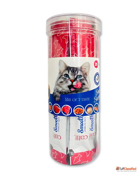 Creamy Cat Treats Jar for Daily Rewards