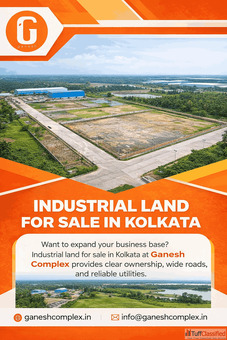 Spacious Industrial Land for Sale in Kolkata by Ganesh Complex