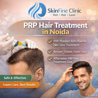 PRP Hair Treatment in Noida - Natural Hair Regrowth at Skinfine Clinics