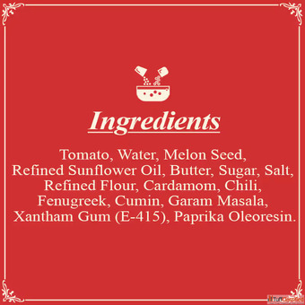 Premium Jain Style Tomato Makhani Gravy.