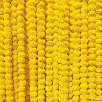 Artificial Marigold Flower Garland Yellow Decorative String ...