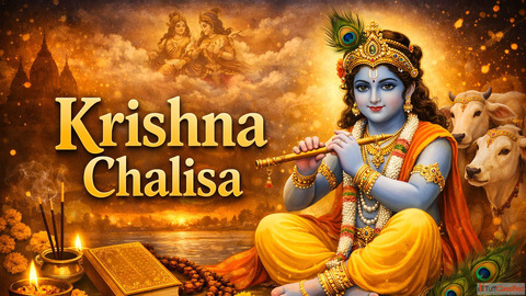 Krishna Chalisa in Hindi शर कषण चलस पठ व महम
