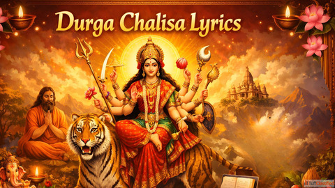 Durga Chalisa Lyrics दरग चलस पठ