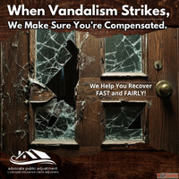 The Role of a Vandalism Insurance Adjuster for filing claims