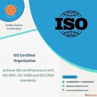 ISO Certified Organization ISO 9001 ISO 14001 ISO 27001
