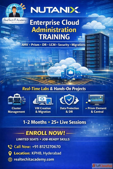 Nutanix Enterprise Cloud Administration Training in Hyderabad