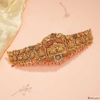 Authentic Pure Silver Vaddanam for Weddings Padmam Jewellery