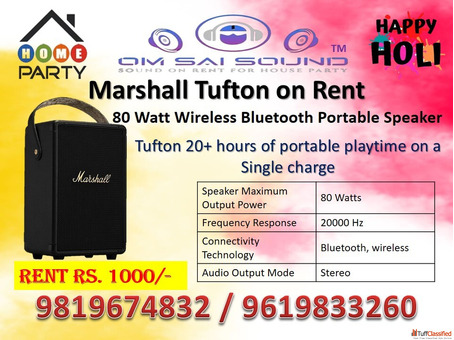 Holi Dhamaka Sound System on Rent Marshall Tufton