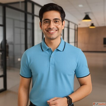 Polo Collar T Shirt for Men Stylish Comfortable Wear