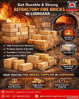 Get durable and strong refractory fire bricks in Ludhiana