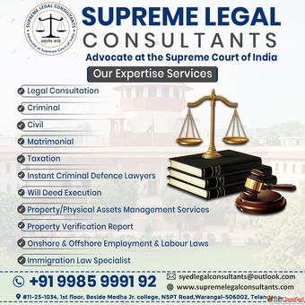 Best Advocate in Hyderabad Experienced Advocate Hyderabad Supreme Legal Consultants