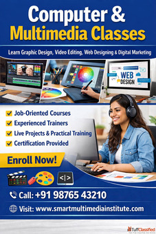 Best Computer Multimedia Classes - Job Oriented Training Institute