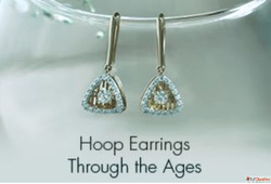 Lab Grown Diamond Hoop Earrings from Lucira Jewelry