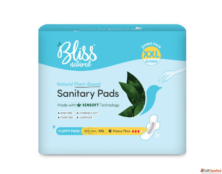 Bliss Natural Sanitary Pads - Soft Touch Strong Defense