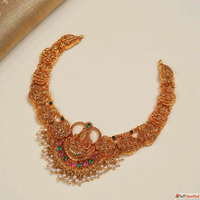 Traditional Gold Plated Silver Temple Jewellery Padmam