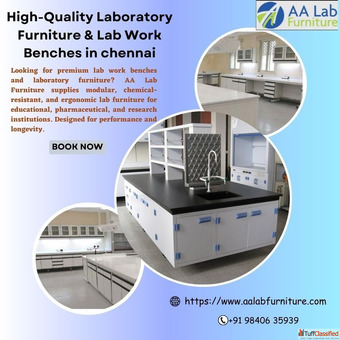 High-Quality Laboratory Furniture Lab Work Benches in chennai